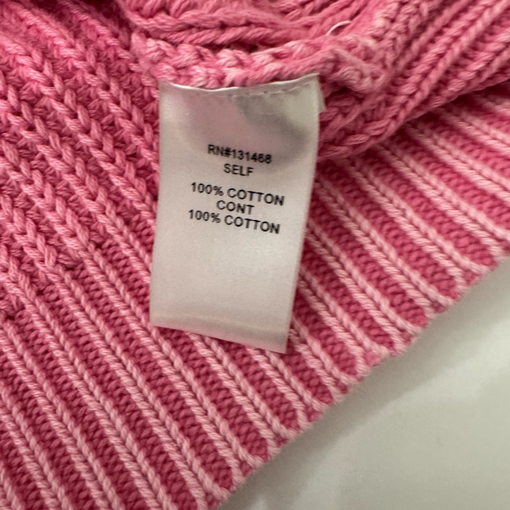Fate Sweater with pink eyelet sleeves Size Small - Picture 5 of 10